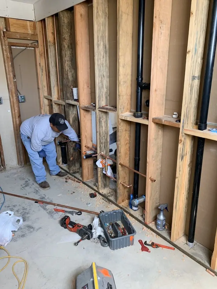 Commercial rough-in plumbing for Gas Line Repair in Leewood